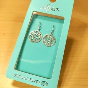 Sterling silver dangle earrings